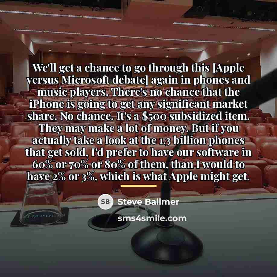 “We'll get a chance to go through this [Apple versus…” quote by Steve Ballmer