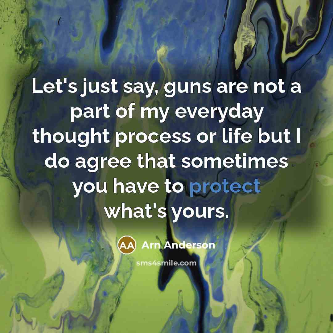 “Let's just say, guns are not a part of my…” quote by Arn Anderson