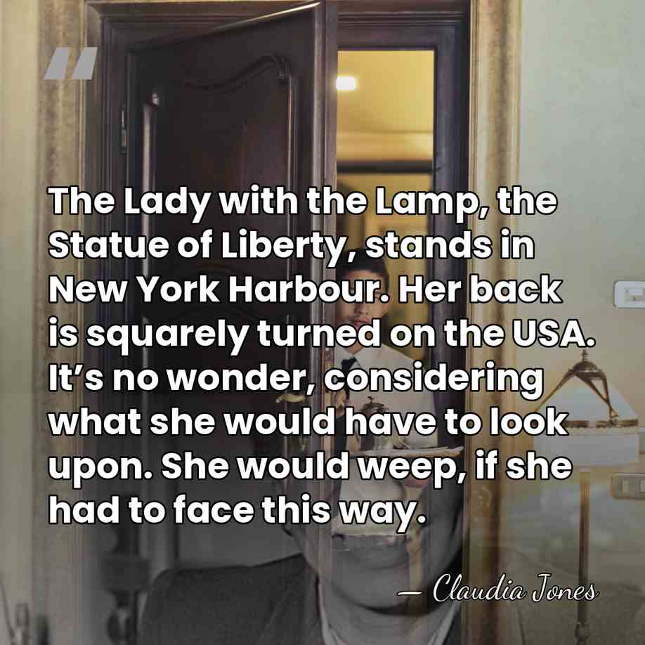 The Lady with the Lamp, the Statue of Liberty, stands in New&hellip; - Claudia Jones