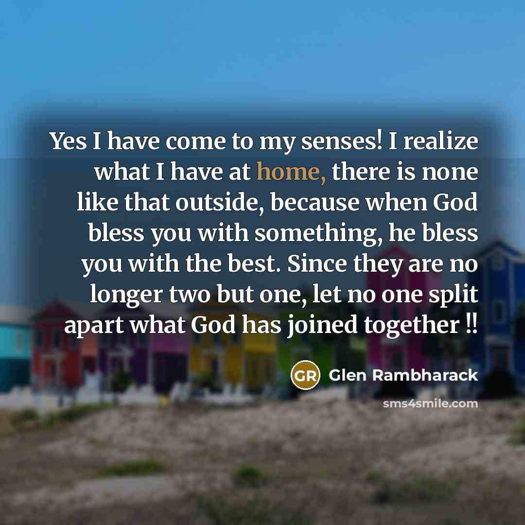 “Yes I have come to my senses! I realize what…” quote by Glen Rambharack