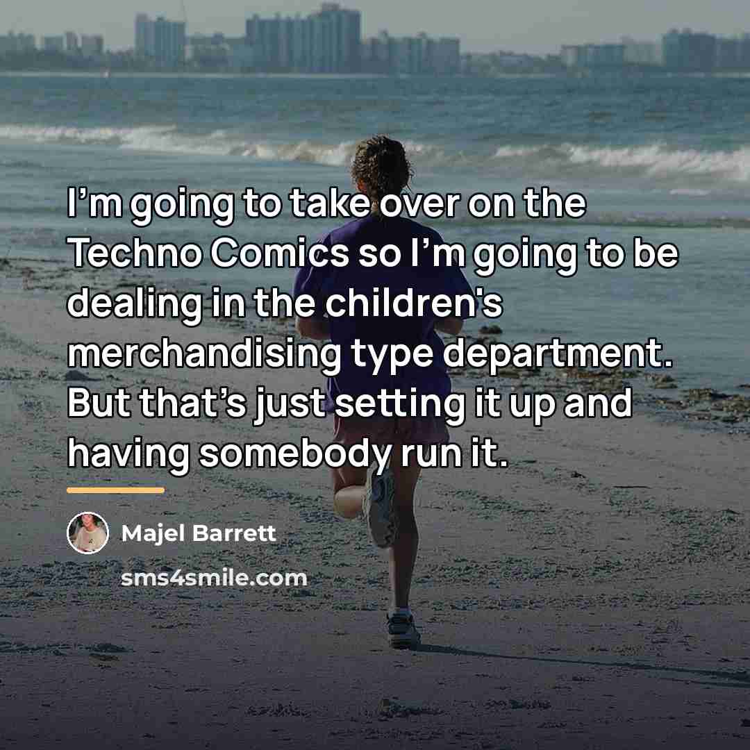 “I'm going to take over on the Techno Comics so…” quote by Majel Barrett