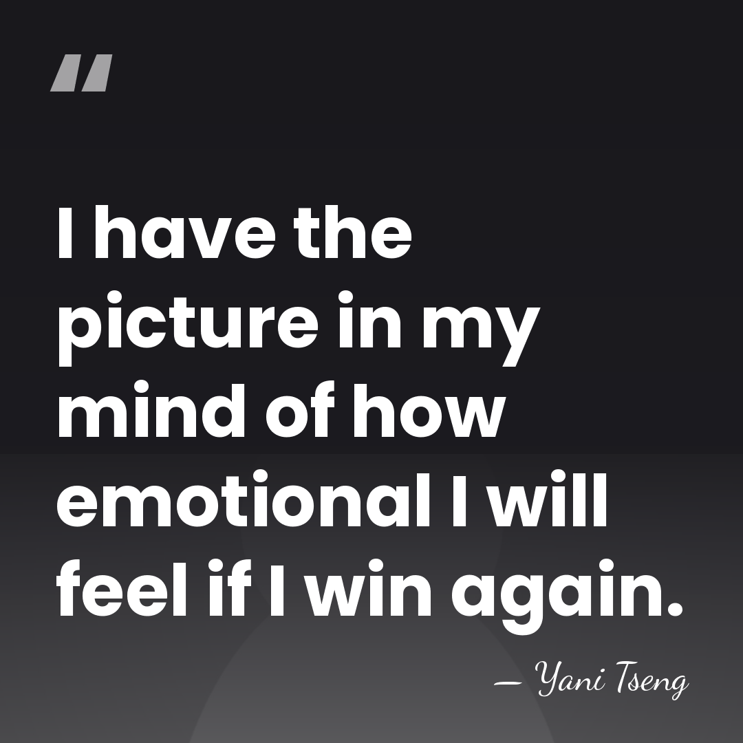 I have the picture in my mind of how emotional I will&hellip; - Yani Tseng