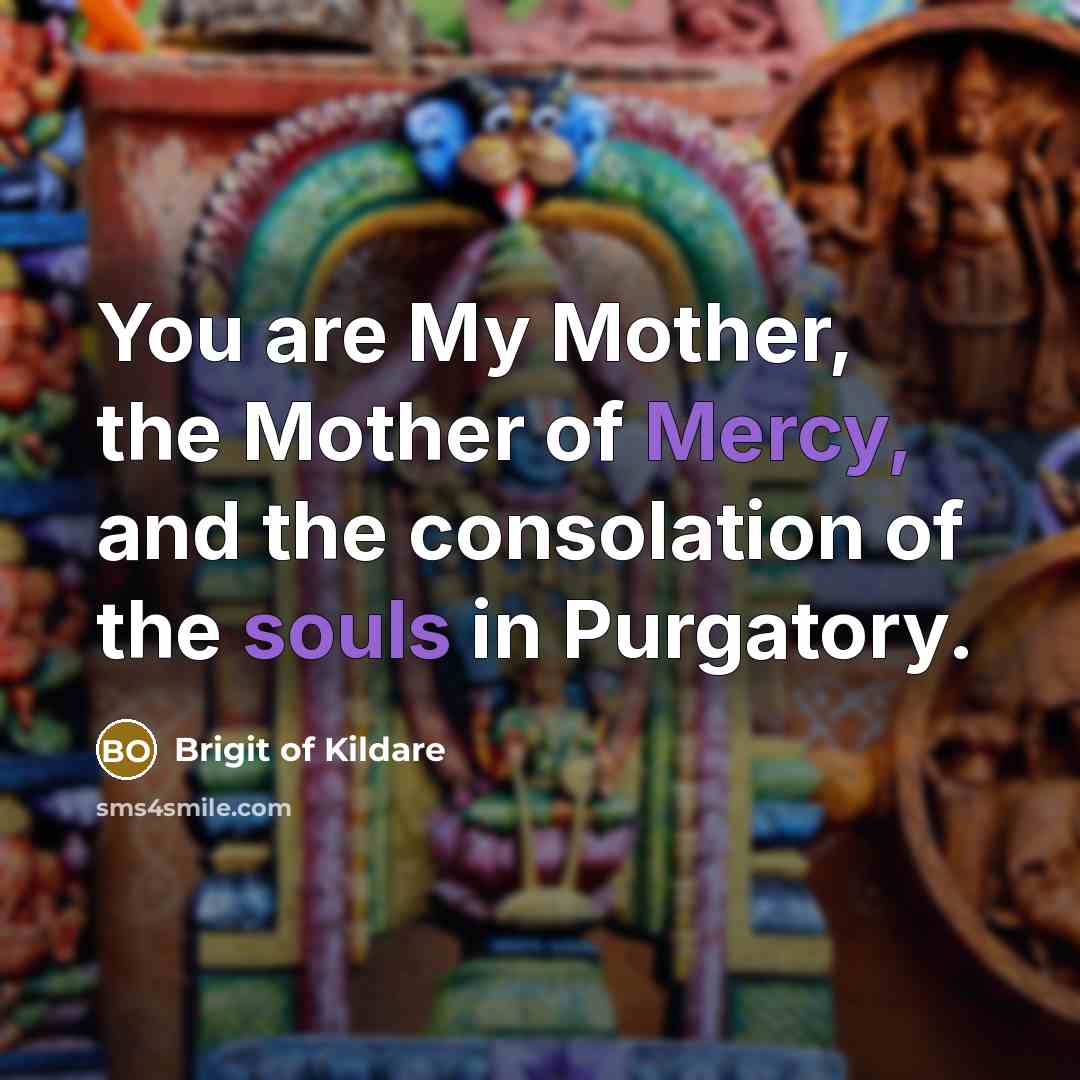 “You are My Mother, the Mother of Mercy, and the…” quote by Brigit of Kildare