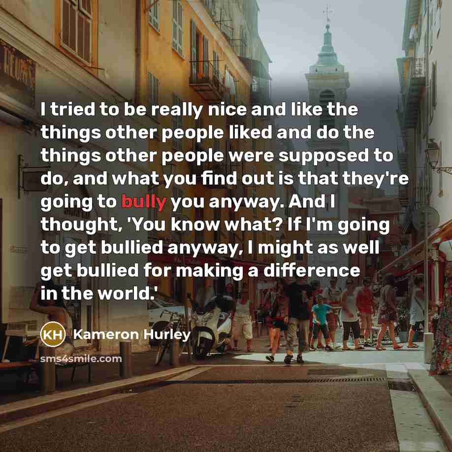 “I tried to be really nice and like the things…” quote by Kameron Hurley