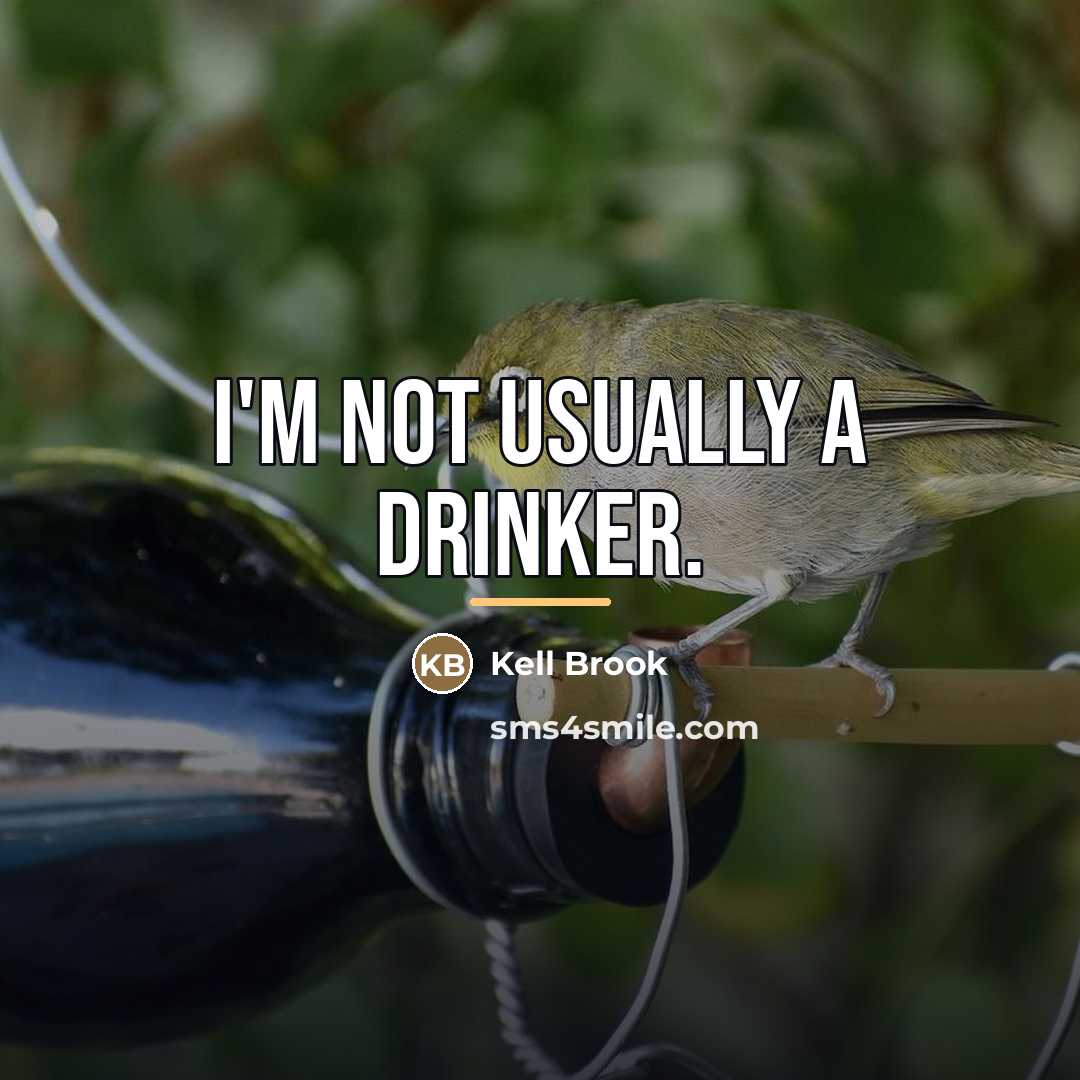 “I'm not usually a drinker.…” quote by Kell Brook