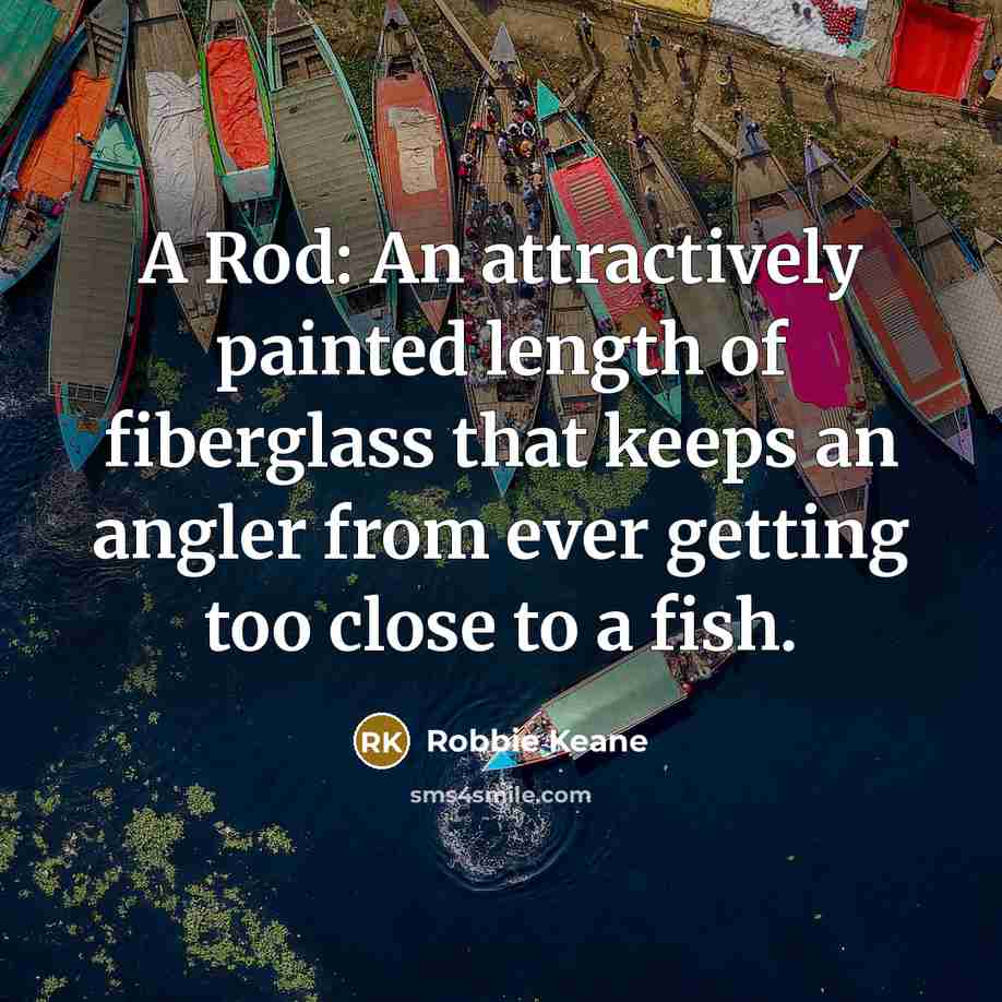“A Rod: An attractively painted length of fiberglass that keeps…” quote by Robbie Keane