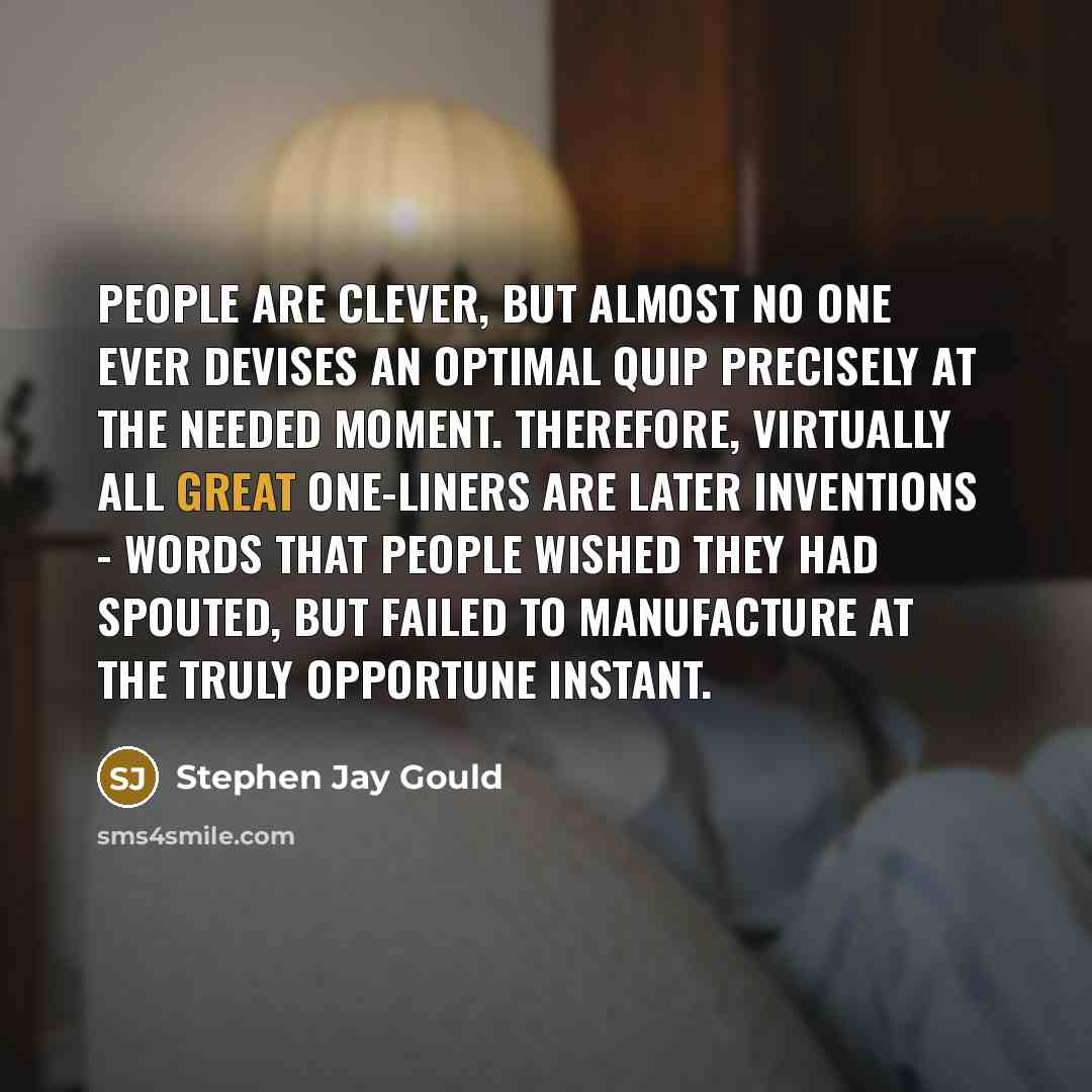 “People are clever, but almost no one ever devises an…” quote by Stephen Jay Gould