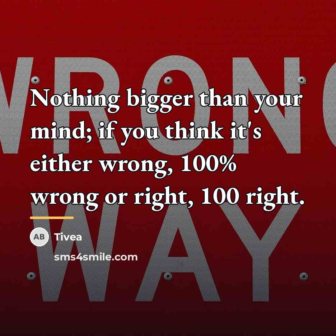 “Nothing bigger than your mind; if you think it's either…” quote by Tivea