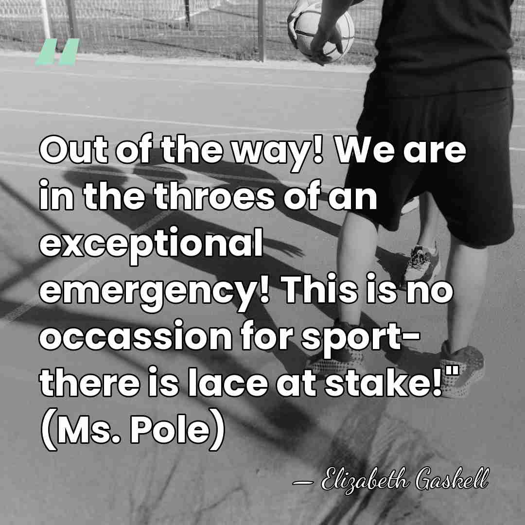 Out of the way! We are in the throes of an exceptional&hellip; - Elizabeth Gaskell
