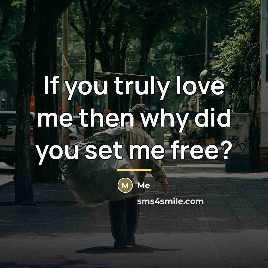 “If you truly love me then why did you set…” quote by Me