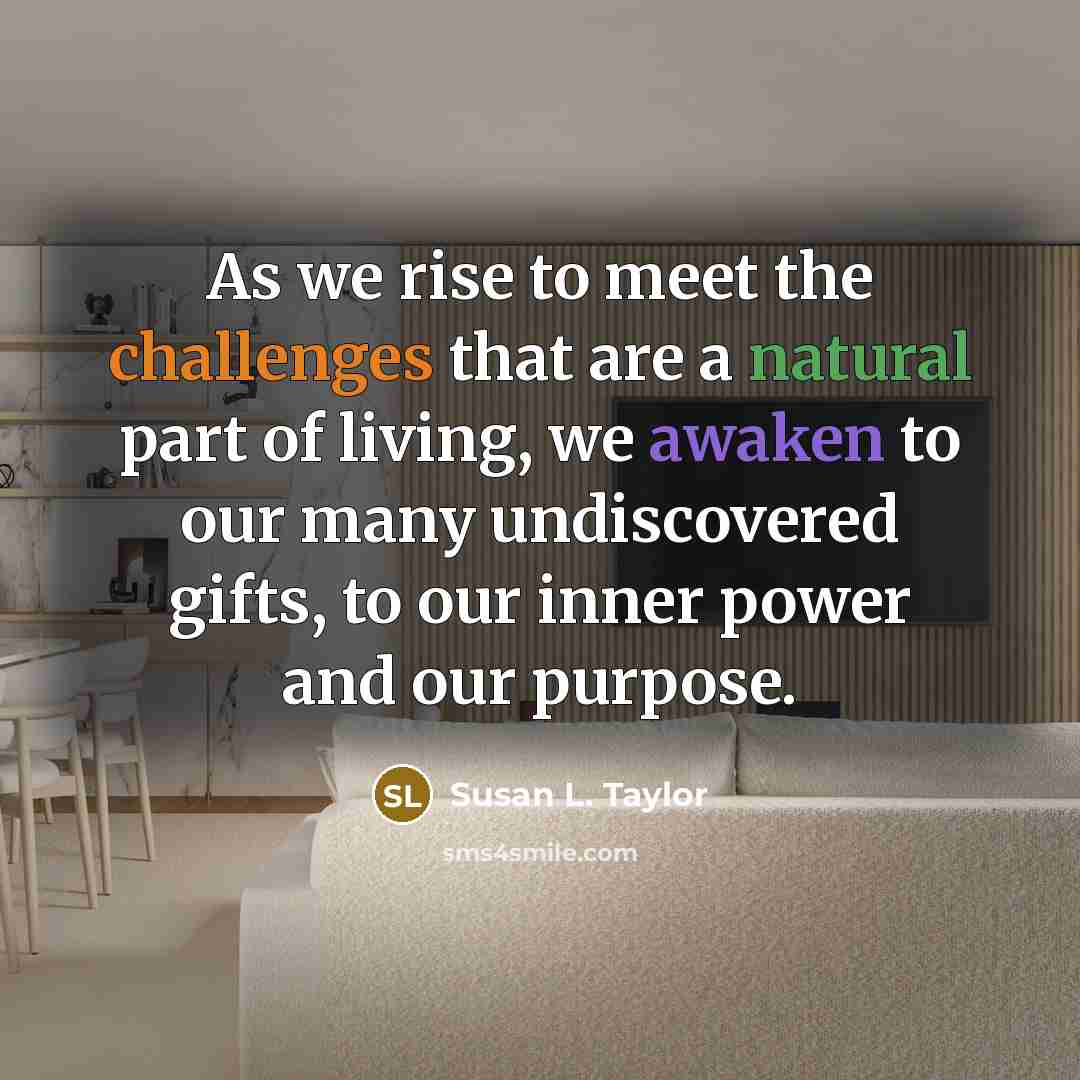 “As we rise to meet the challenges that are a…” quote by Susan L. Taylor