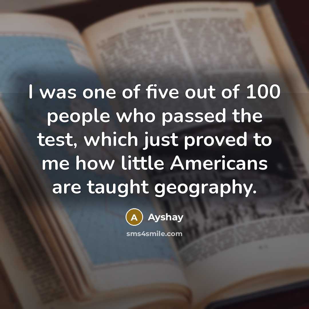 “I was one of five out of 100 people who…” quote by Ayshay