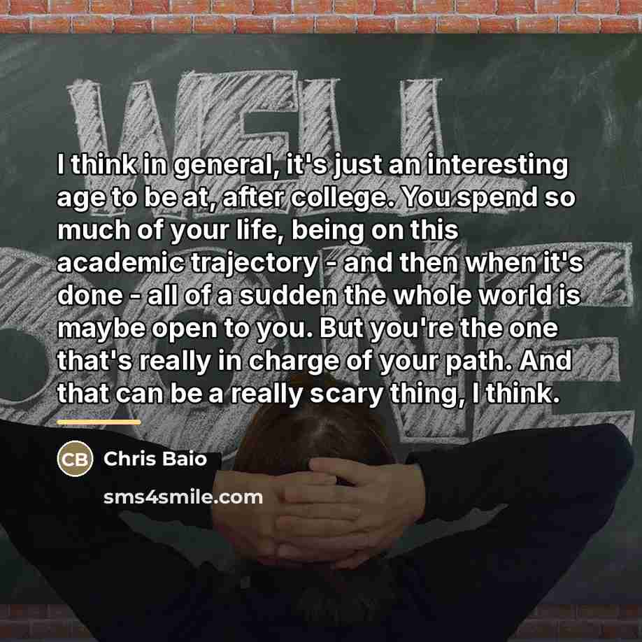 “I think in general, it's just an interesting age to…” quote by Chris Baio