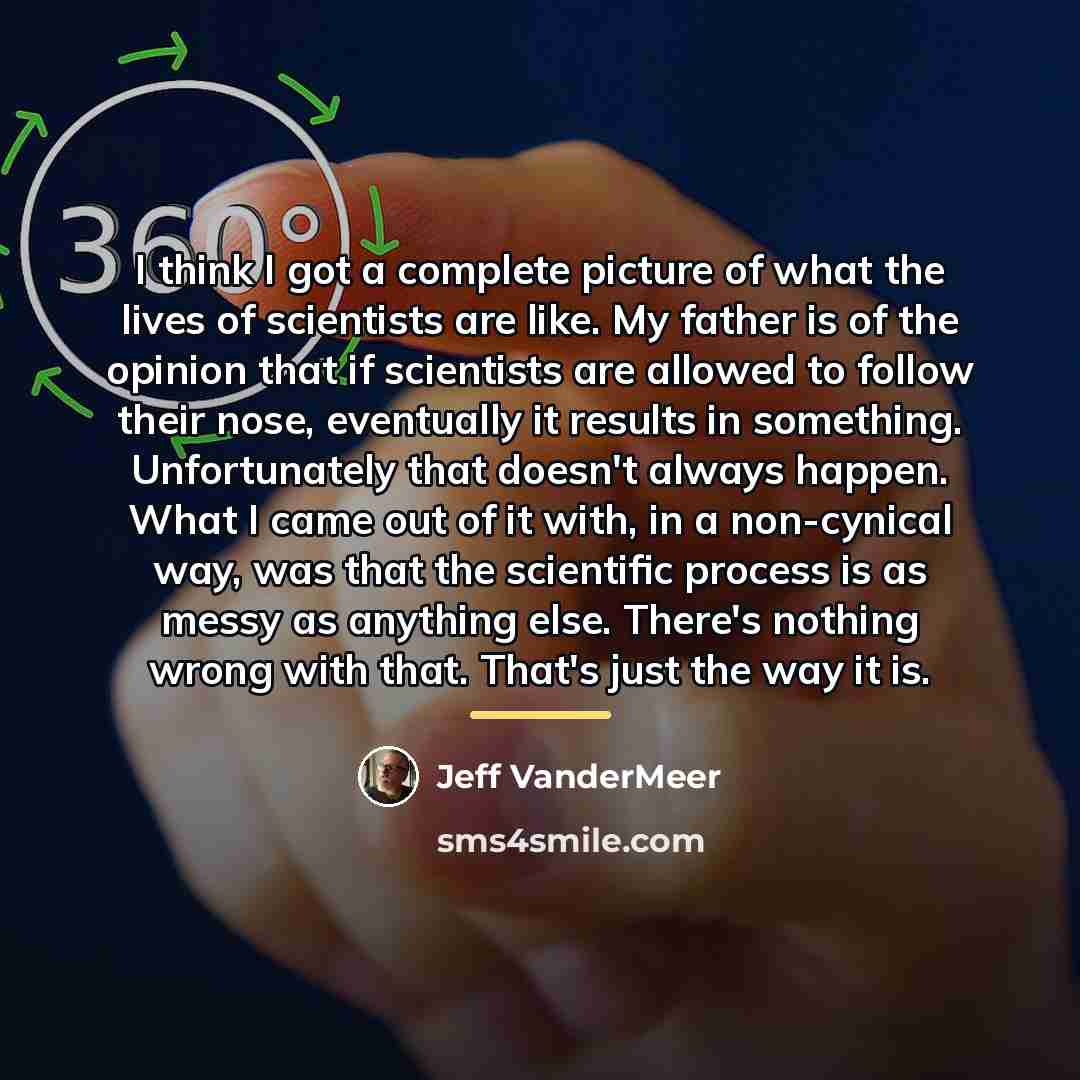 “I think I got a complete picture of what the…” quote by Jeff VanderMeer