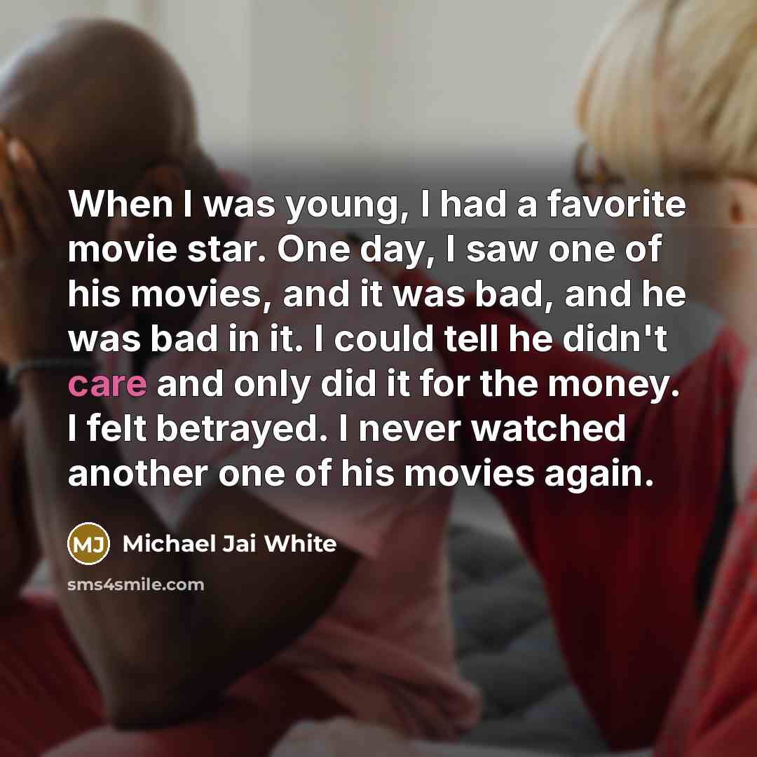 “When I was young, I had a favorite movie star.…” quote by Michael Jai White