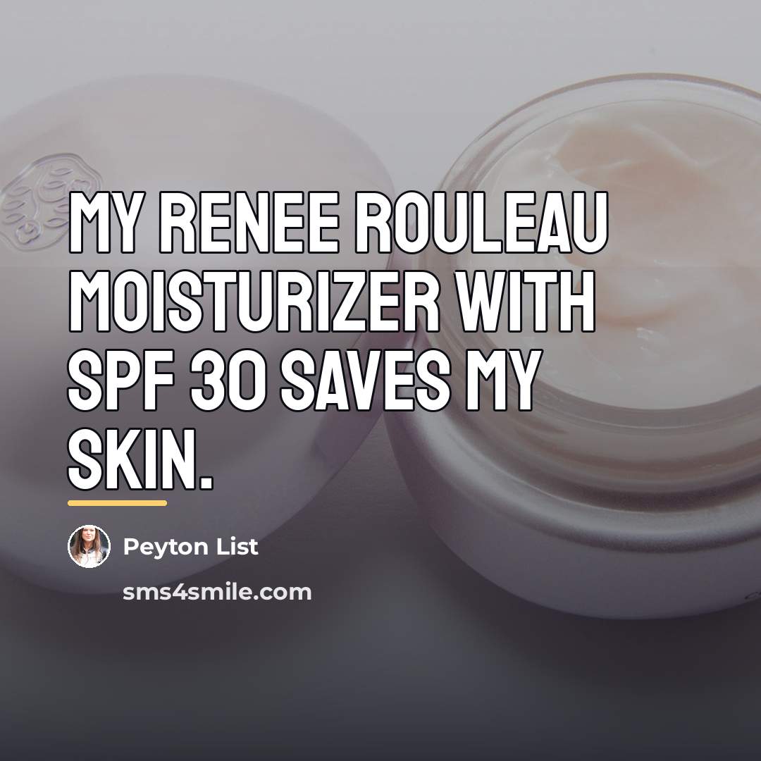 “My Renee Rouleau moisturizer with SPF 30 saves my skin.…” quote by Peyton List