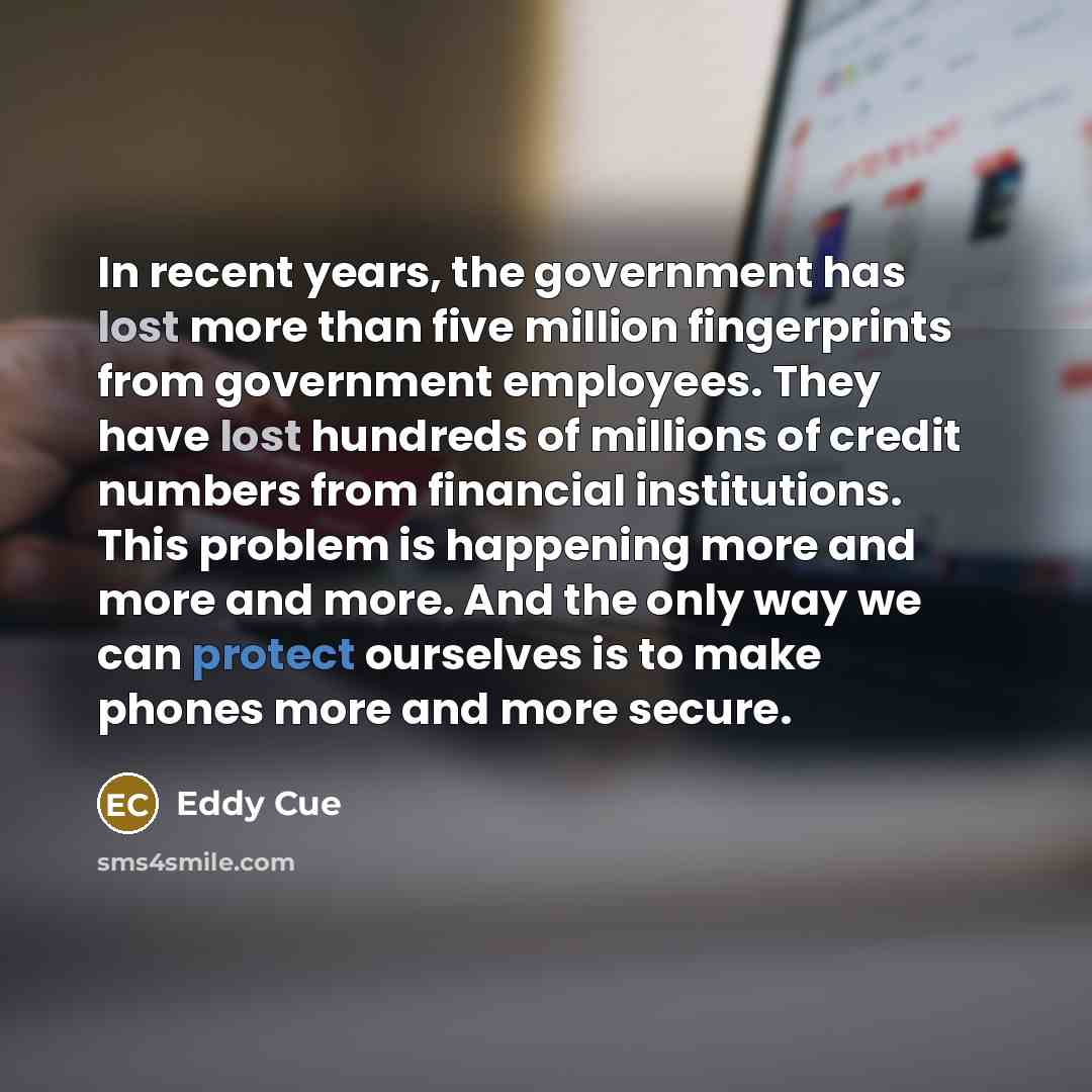 “In recent years, the government has lost more than five…” quote by Eddy Cue