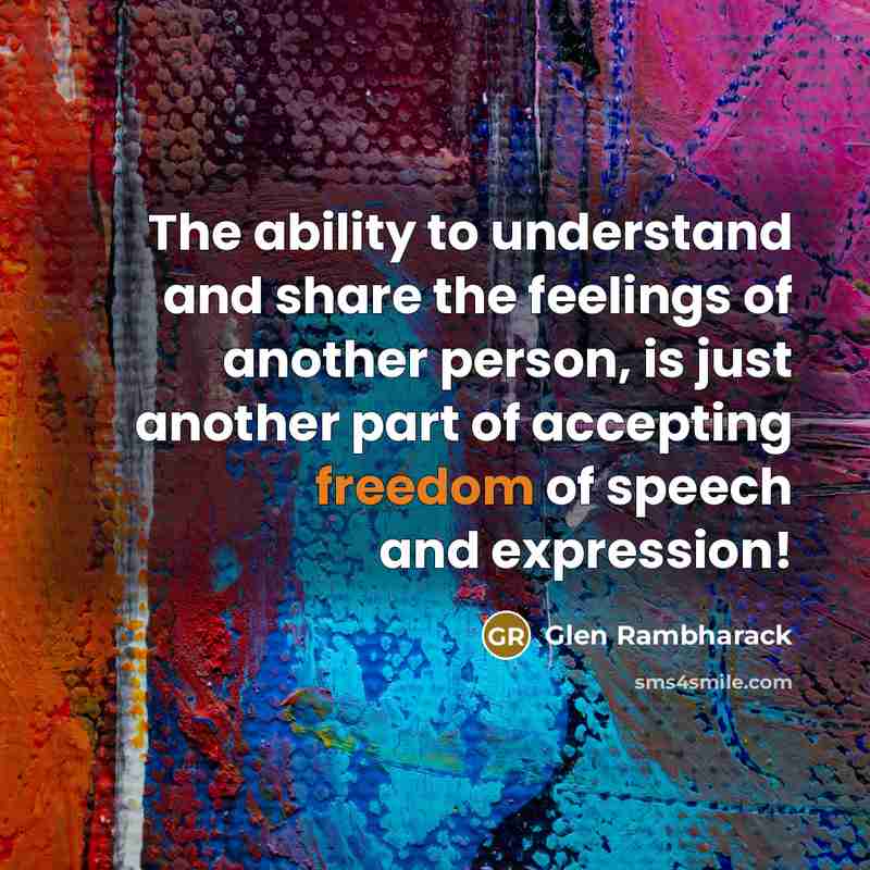 “The ability to understand and share the feelings of another…” quote by Glen Rambharack