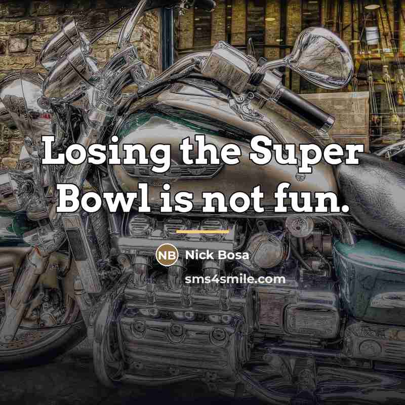 “Losing the Super Bowl is not fun.…” quote by Nick Bosa