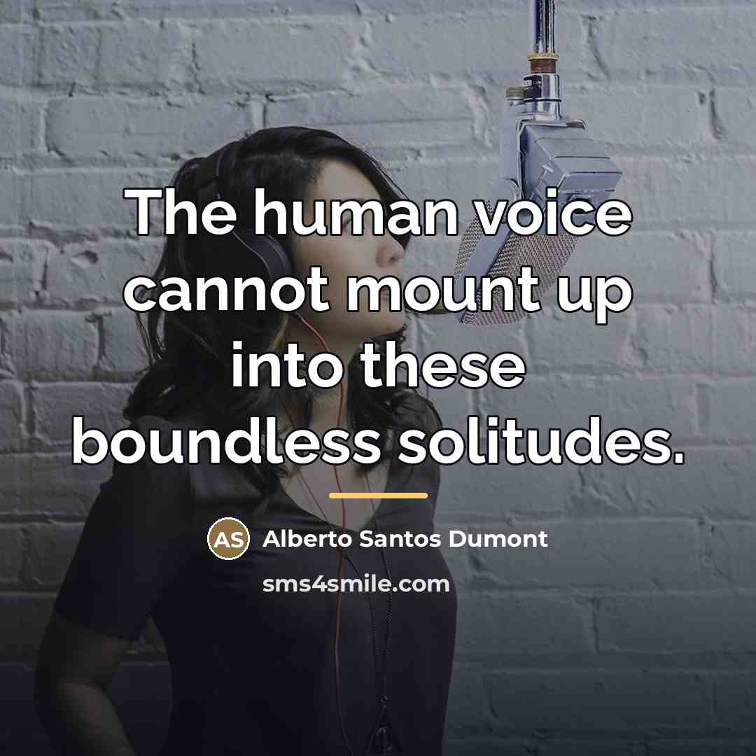 “The human voice cannot mount up into these boundless solitudes.…” quote by Anonymous