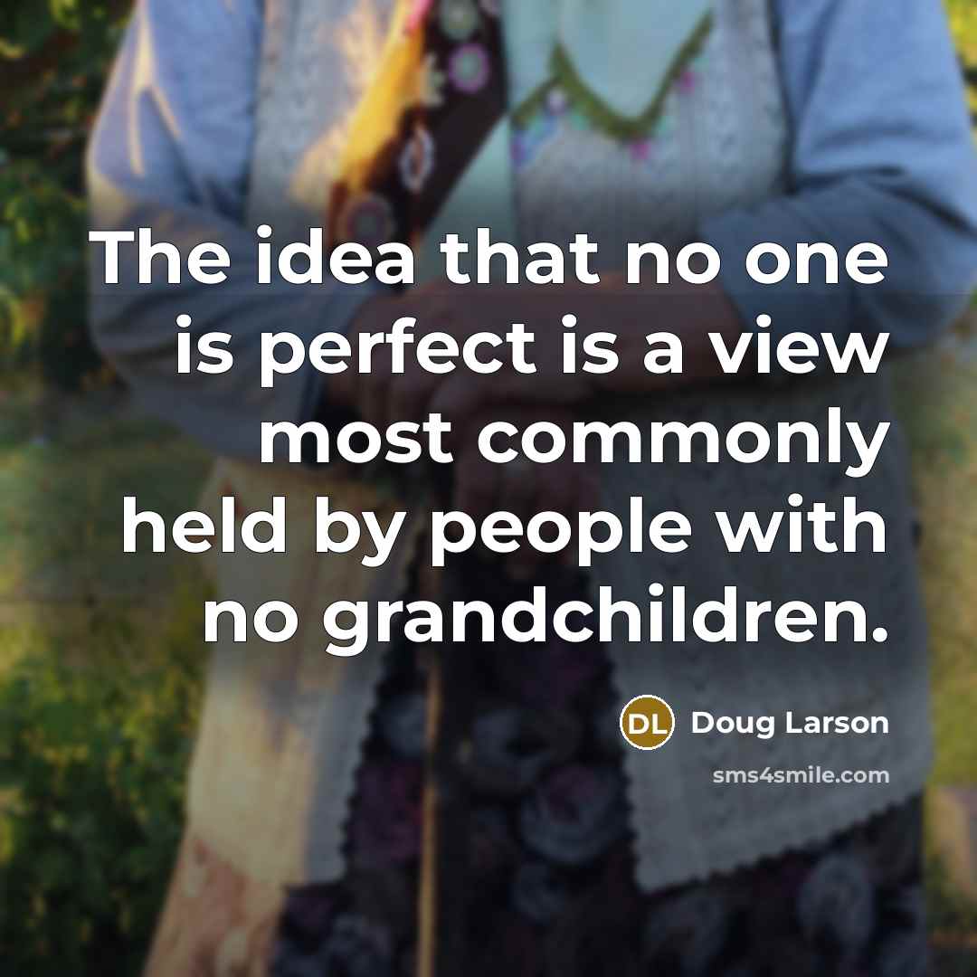 “The idea that no one is perfect is a view…” quote by Doug Larson