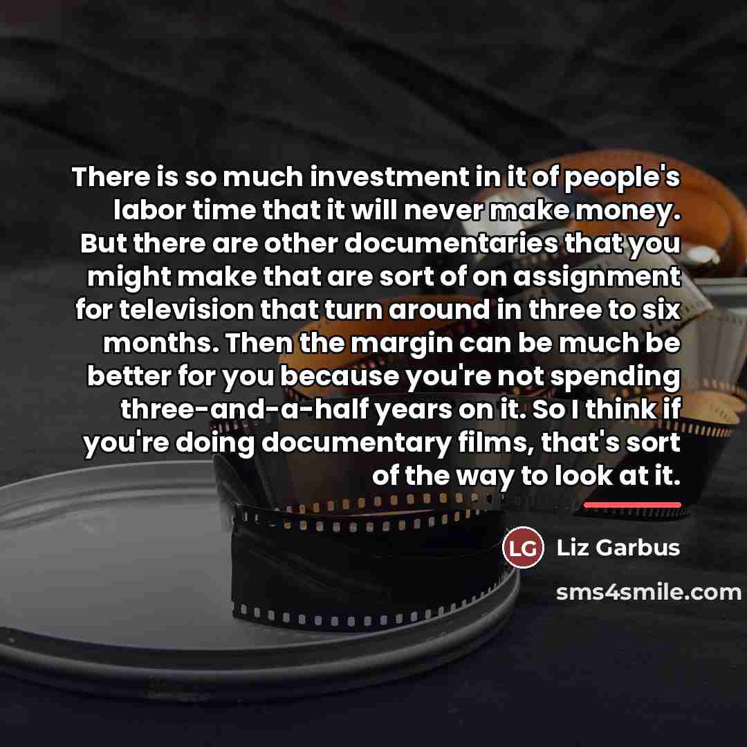 “There is so much investment in it of people's labor…” quote by Liz Garbus
