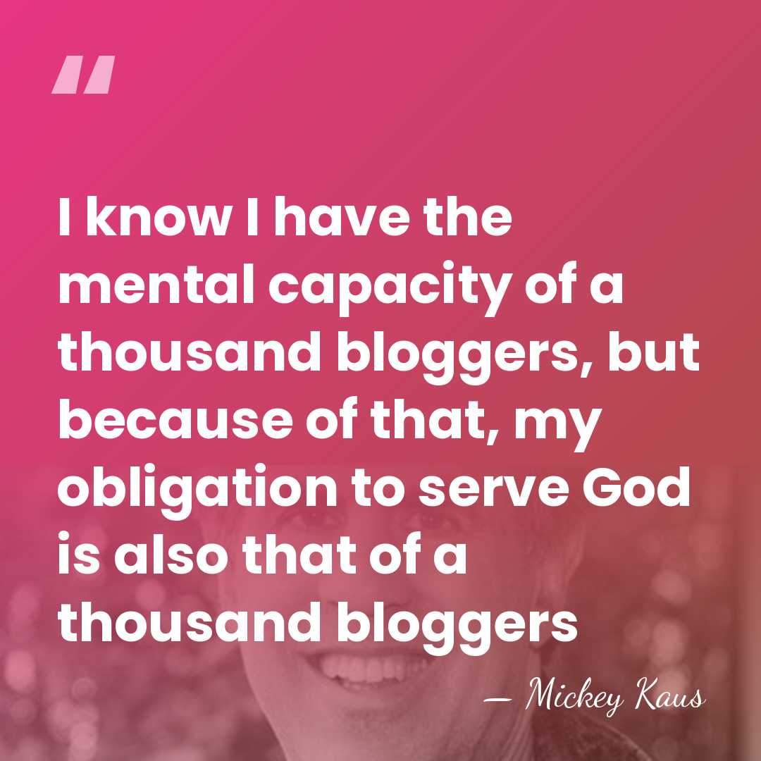 I know I have the mental capacity of a thousand bloggers, but&hellip; - Mickey Kaus