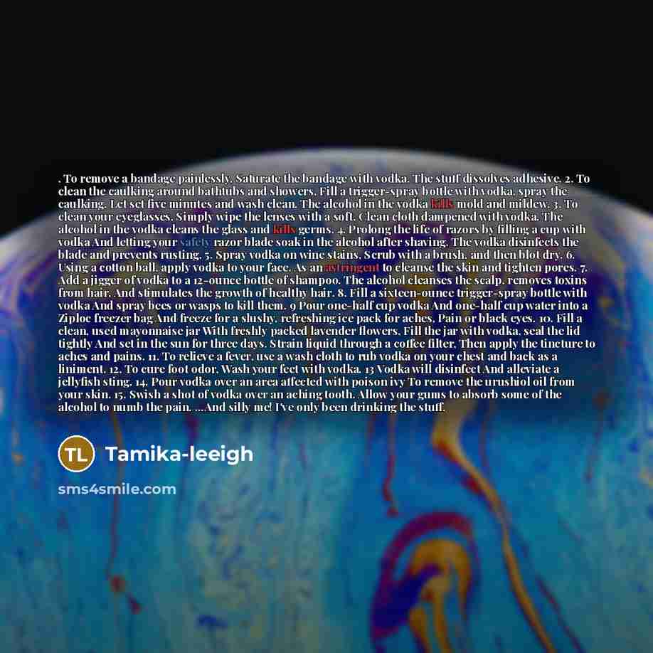 “. To remove a bandage painlessly, Saturate the bandage with…” quote by Tamika-leeigh