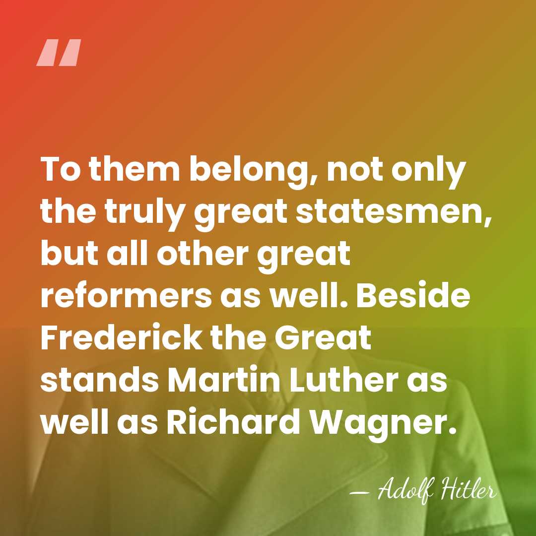 To them belong, not only the truly great statesmen, but all other&hellip; - Adolf Hitler