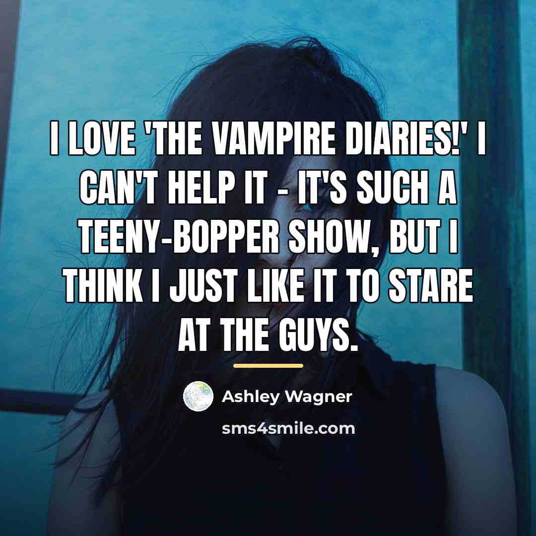 “I love 'The Vampire Diaries!' I can't help it -…” quote by Ashley Wagner