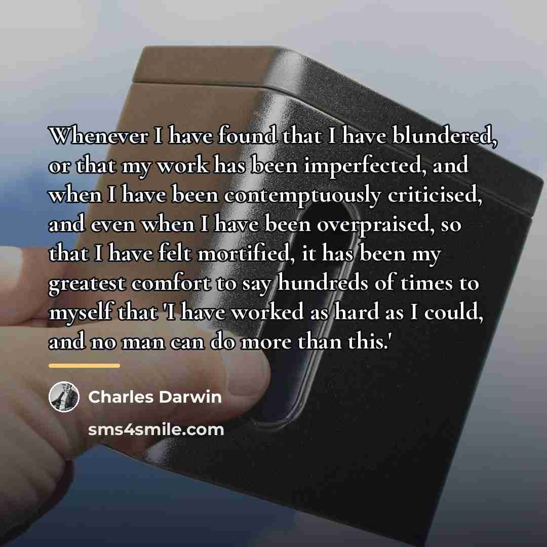 “Whenever I have found that I have blundered, or that…” quote by Charles Darwin