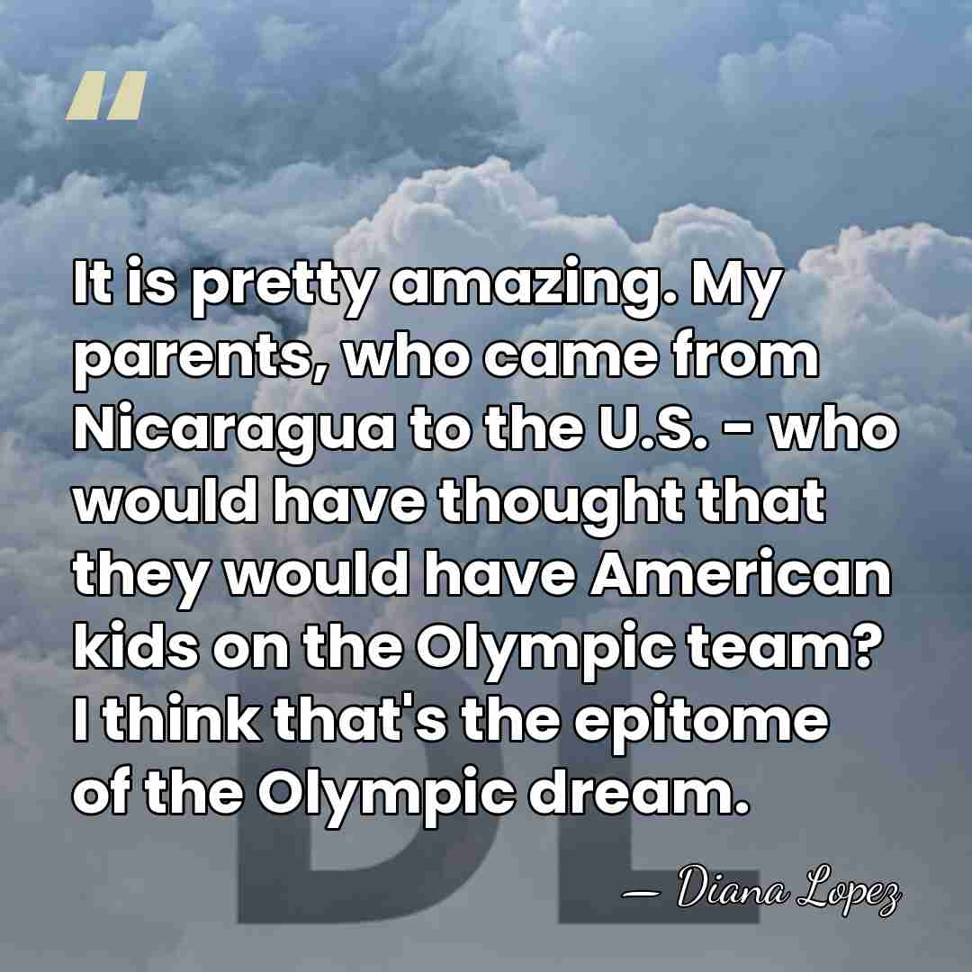 It is pretty amazing. My parents, who came from Nicaragua to the&hellip; - Diana Lopez