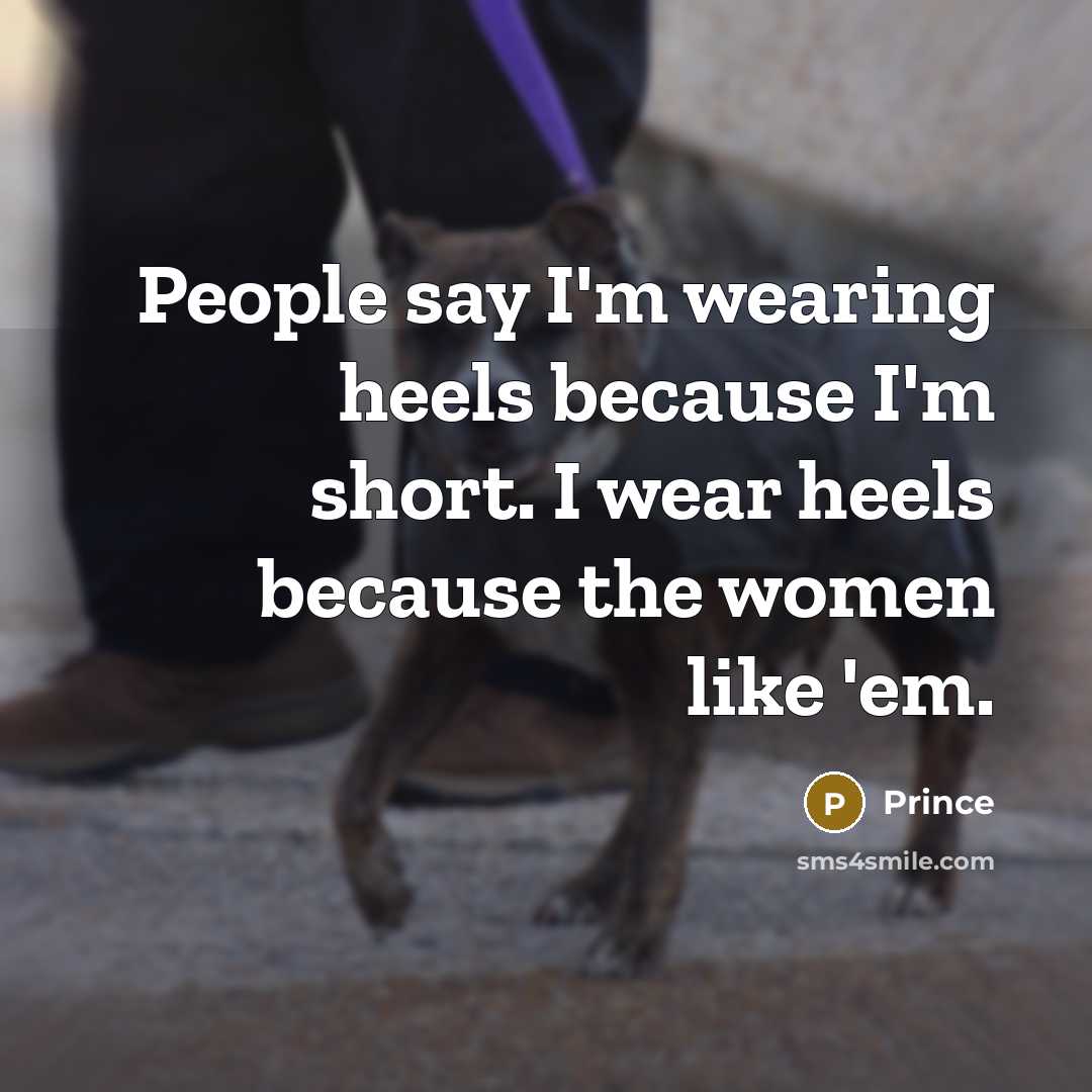 “People say I'm wearing heels because I'm short. I wear…” quote by Prince