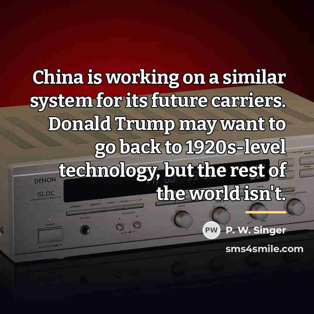 “China is working on a similar system for its future…” quote by P. W. Singer