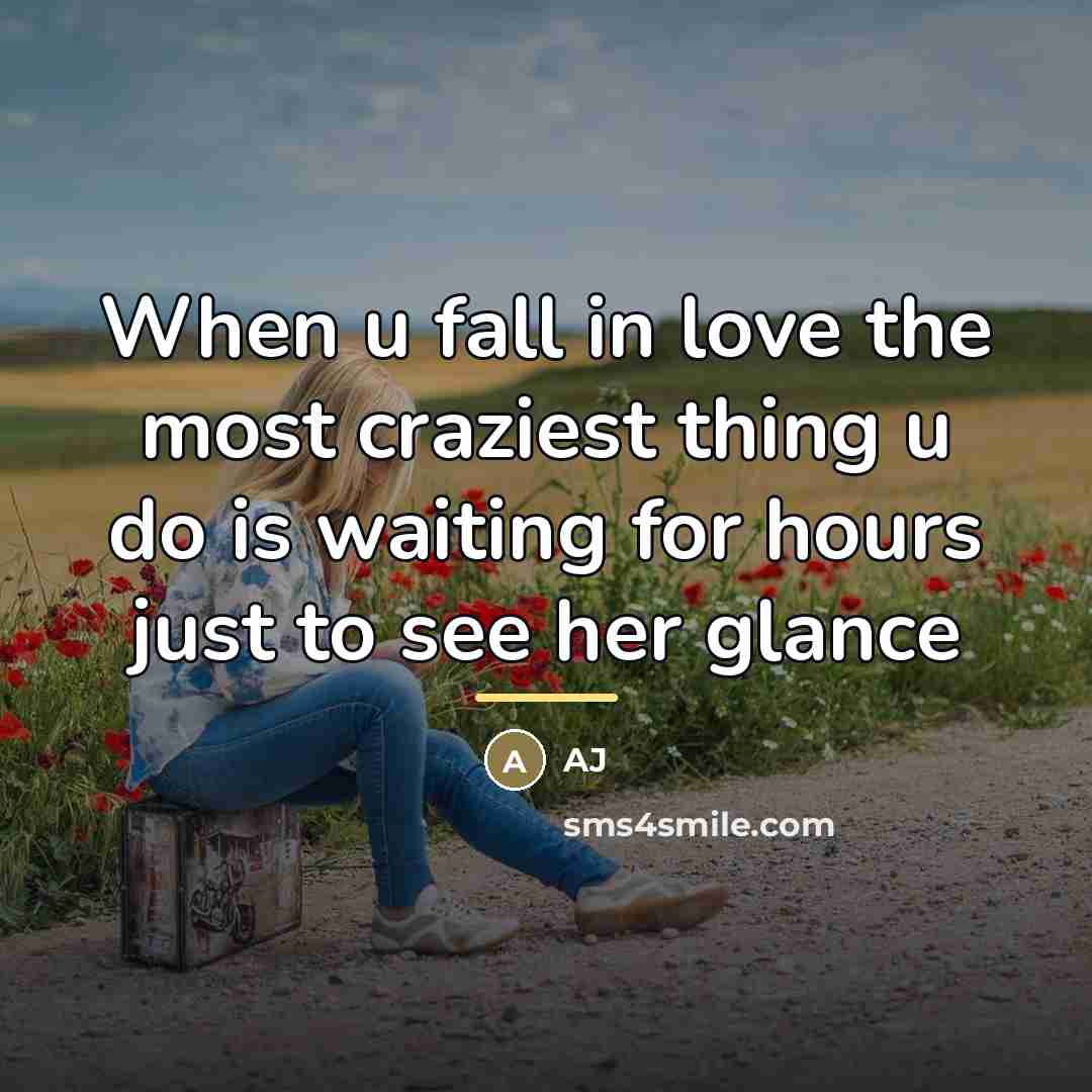 “When u fall in love the most craziest thing u…” quote by AJ