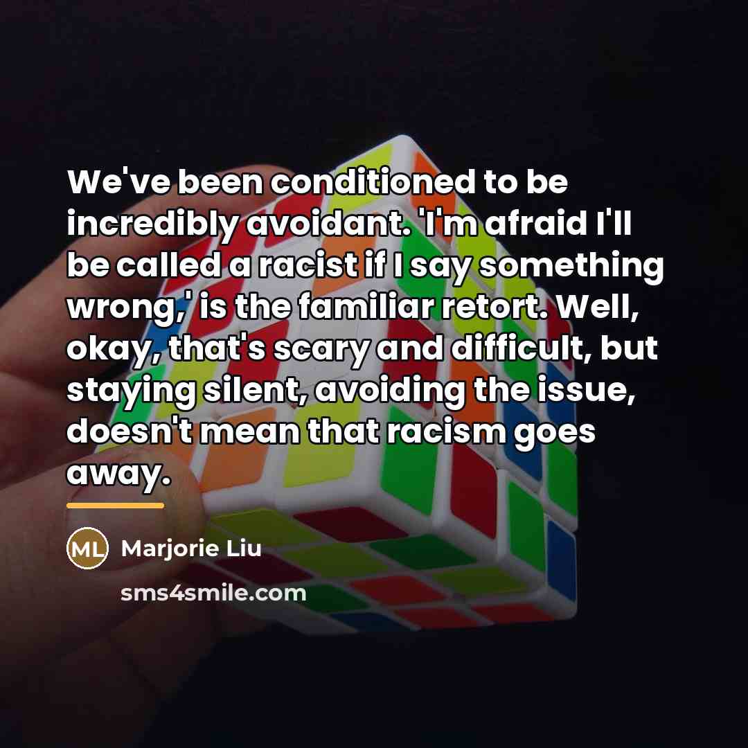 “We've been conditioned to be incredibly avoidant. 'I'm afraid I'll…” quote by Marjorie Liu