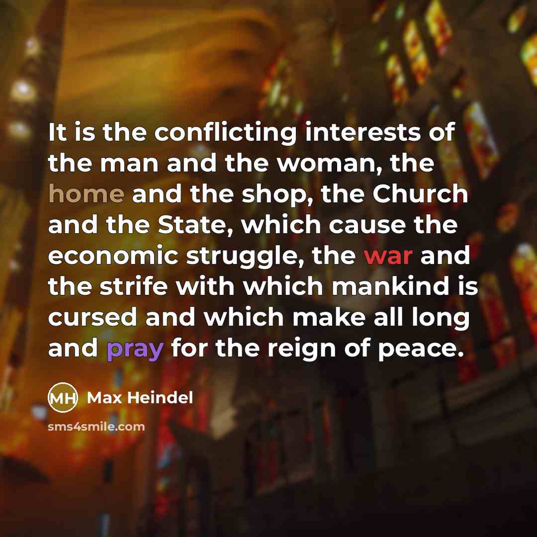 “It is the conflicting interests of the man and the…” quote by Max Heindel