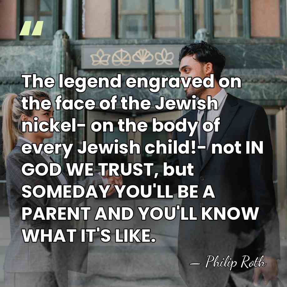 The legend engraved on the face of the Jewish nickel- on the&hellip; - Philip Roth