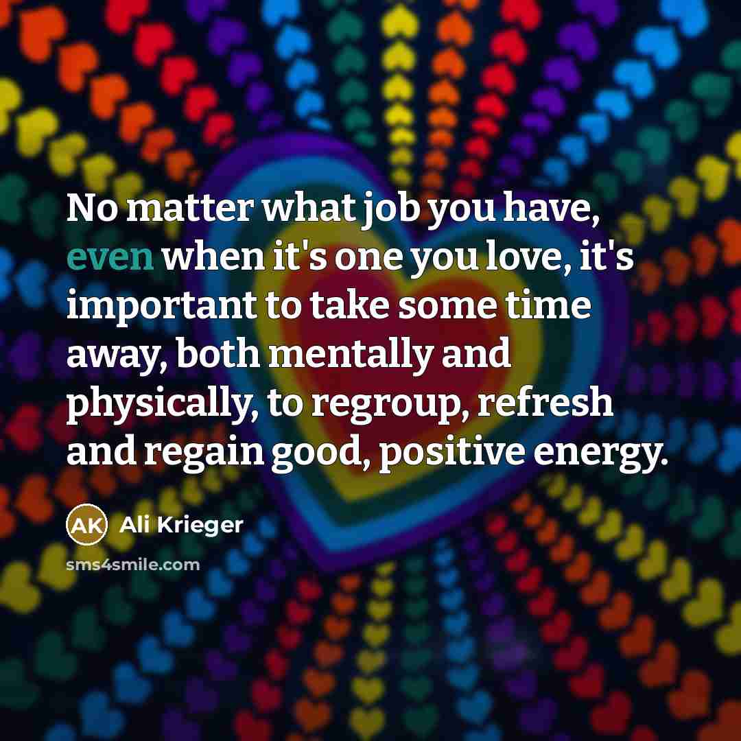 “No matter what job you have, even when it's one…” quote by Ali Krieger