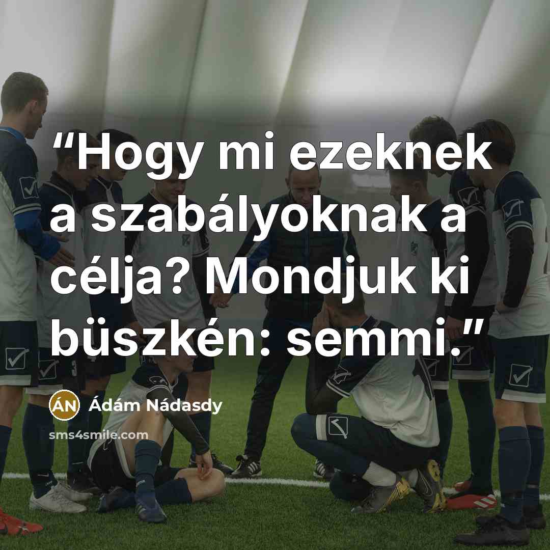 “Hogy mi ezeknek a szabályoknak a célja? Mondjuk ki büszkén: semmi.” quote by Ádám Nádasdy