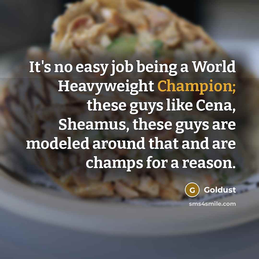 “It's no easy job being a World Heavyweight Champion; these…” quote by Goldust