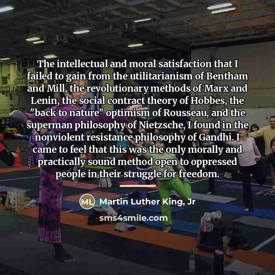 “The intellectual and moral satisfaction that I failed to gain…” quote by Martin Luther King, Jr