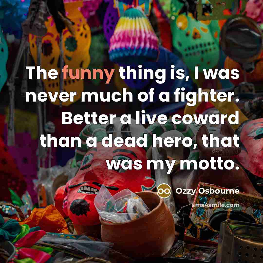 “The funny thing is, I was never much of a…” quote by Ozzy Osbourne