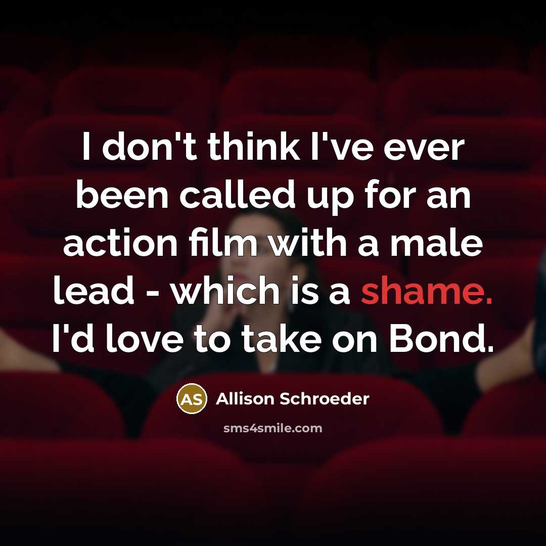 “I don't think I've ever been called up for an…” quote by Allison Schroeder