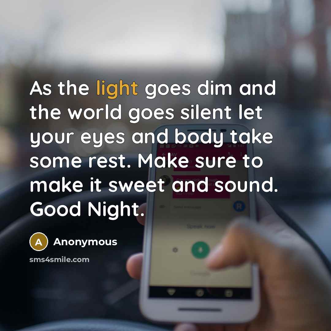 “As the light goes dim and the world goes silent…” quote by Anonymous