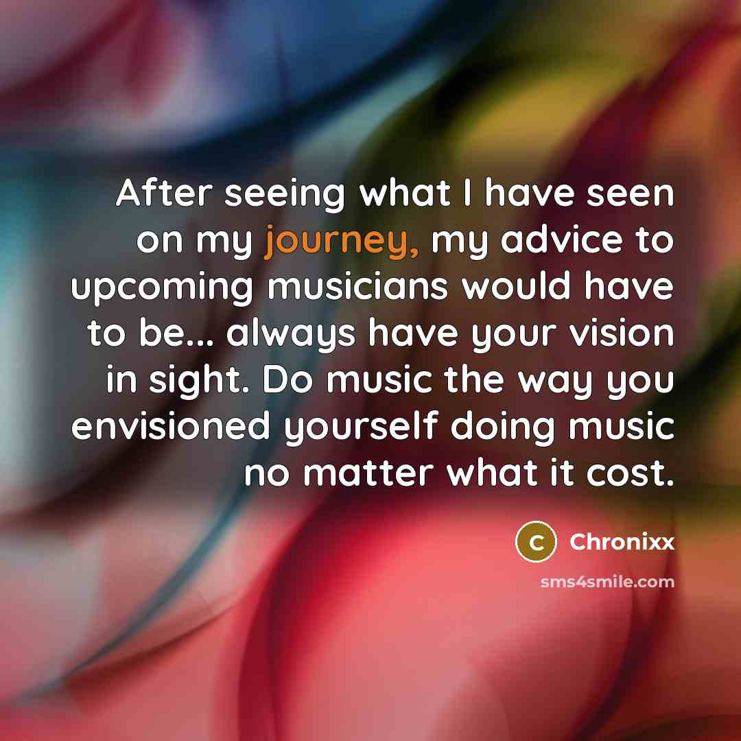 “After seeing what I have seen on my journey, my…” quote by Chronixx