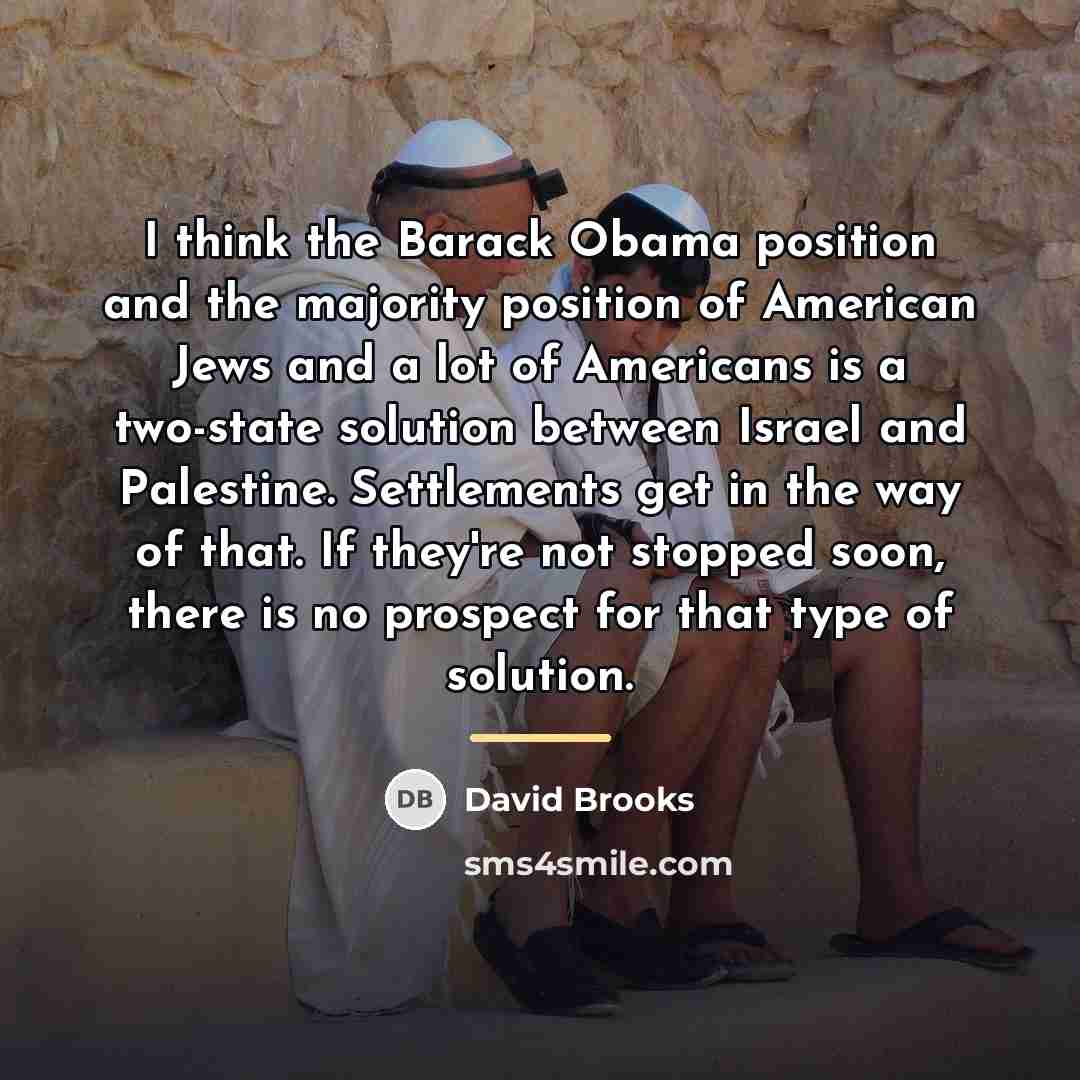 “I think the Barack Obama position and the majority position…” quote by David Brooks