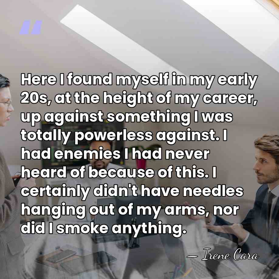 Here I found myself in my early 20s, at the height of&hellip; - Irene Cara
