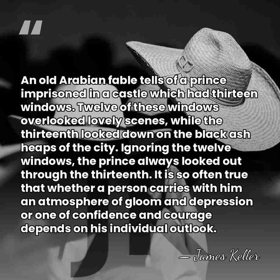 An old Arabian fable tells of a prince imprisoned in a castle&hellip; - James Keller