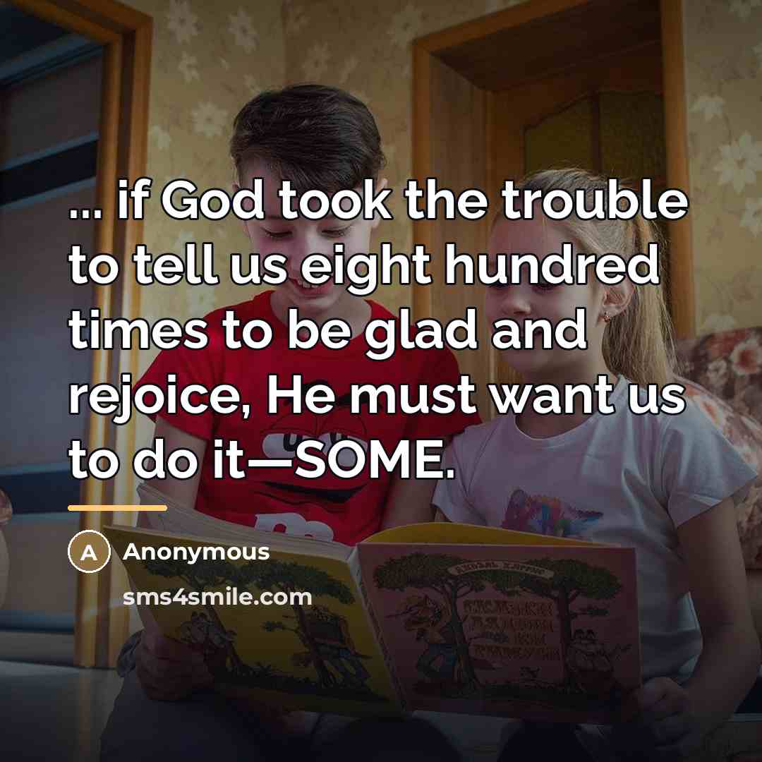 “... if God took the trouble to tell us eight…” quote by Anonymous